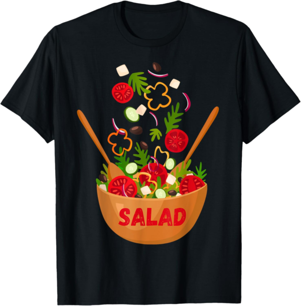 Vegetables Salad Vegan Vegetarian Halloween Party Costume T-... - Image 2